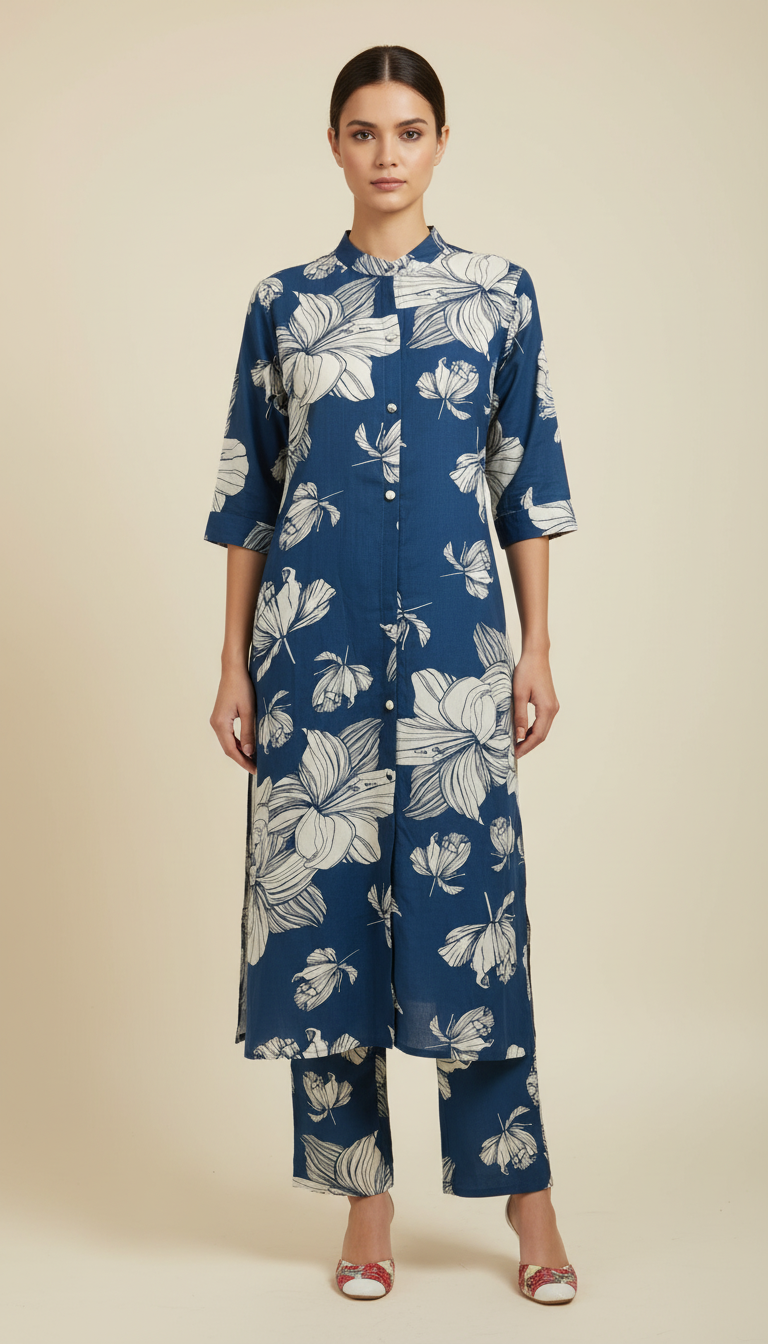 WOMEN ETHNIC KURTI SET (2 PCS)